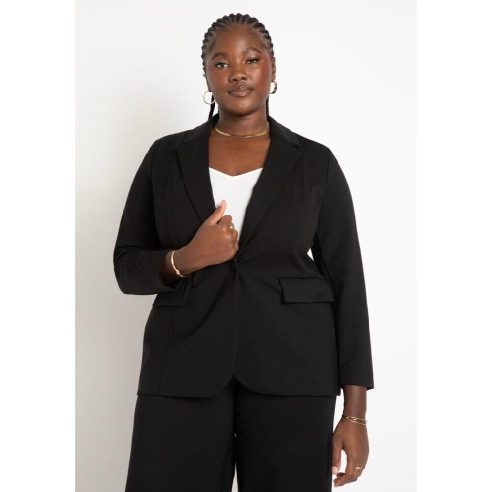 The Ultimate Stretch Long One Button Blazer Casual Wear Women’s Size 26 #693